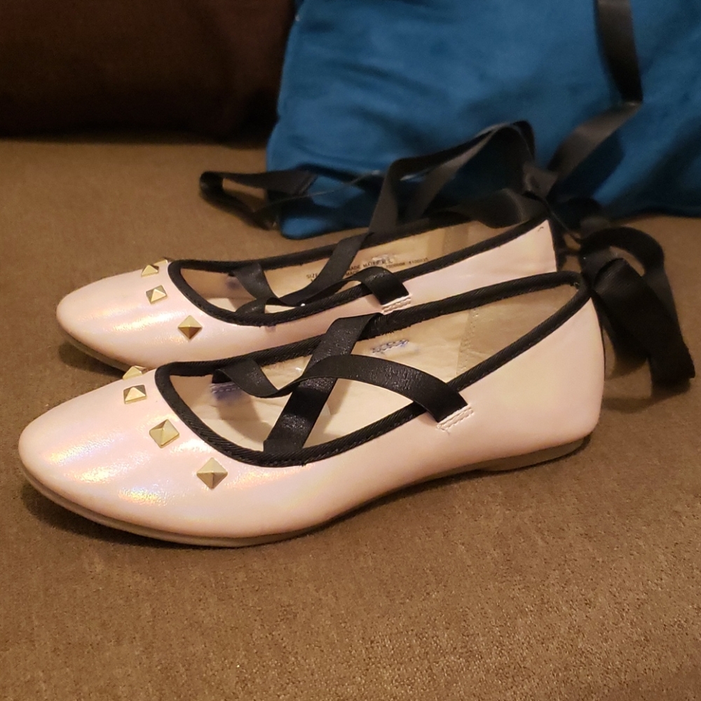 Girls dress ballet shoes